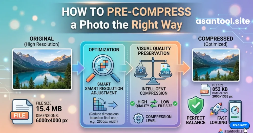 How to Pre-Compress a Photo the Right Way