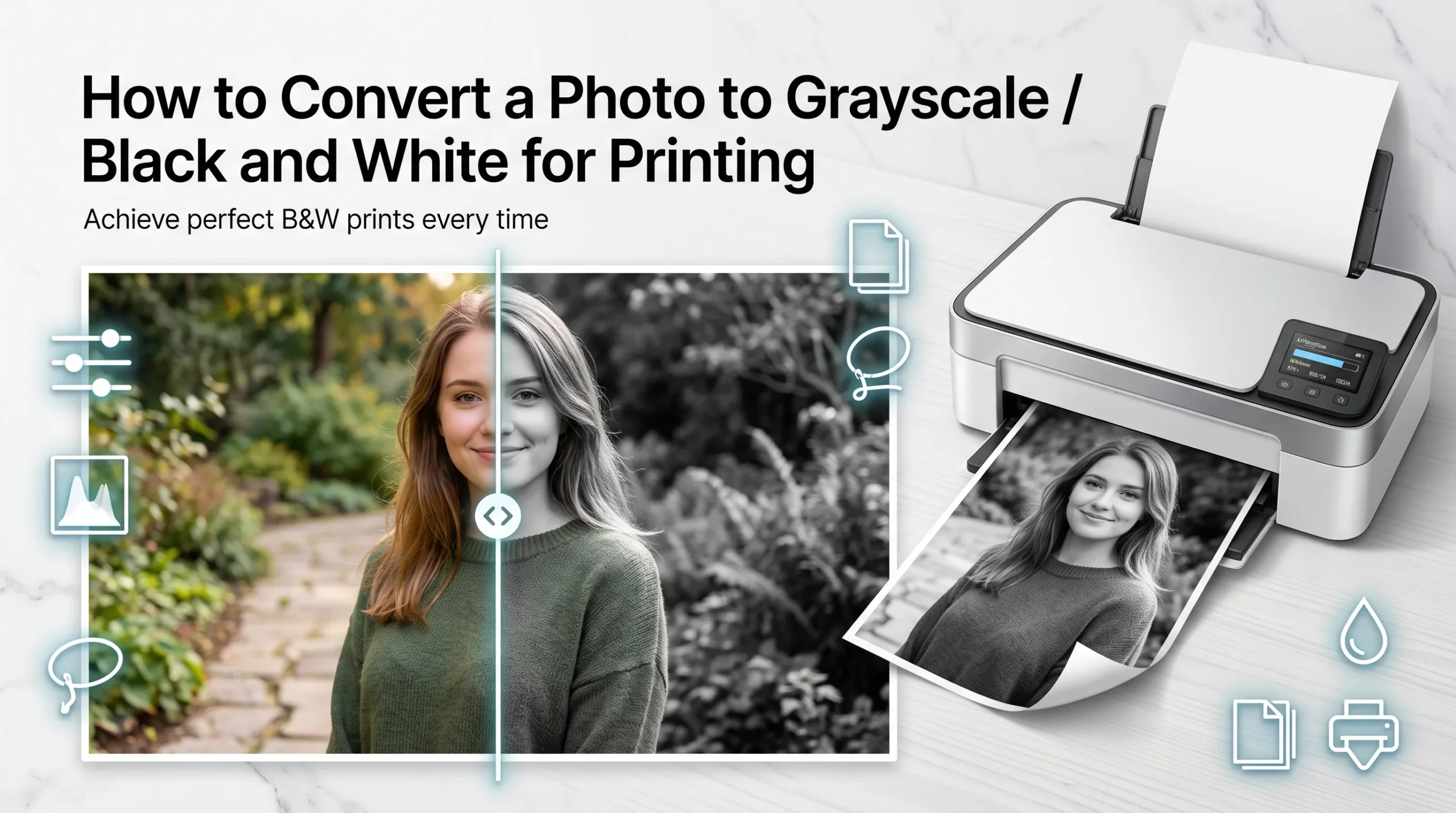 How to Convert a Photo to Grayscale for Printing