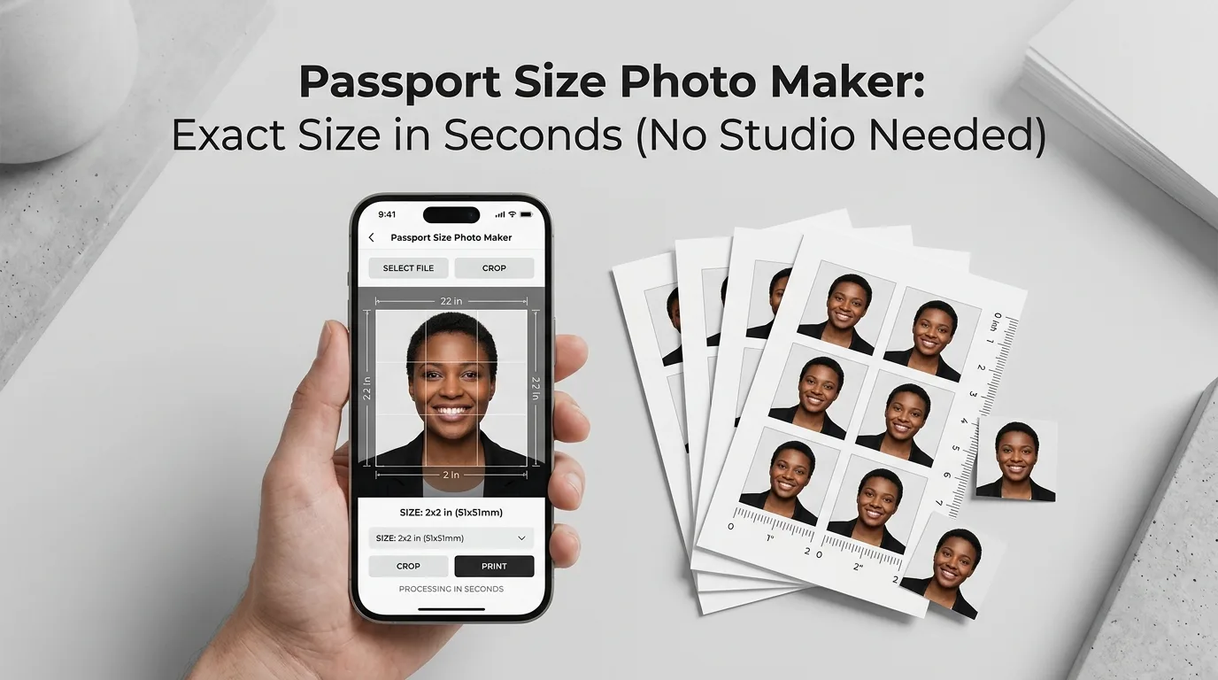 Passport Size Photo Maker: Exact Size in Seconds (No Studio Needed)