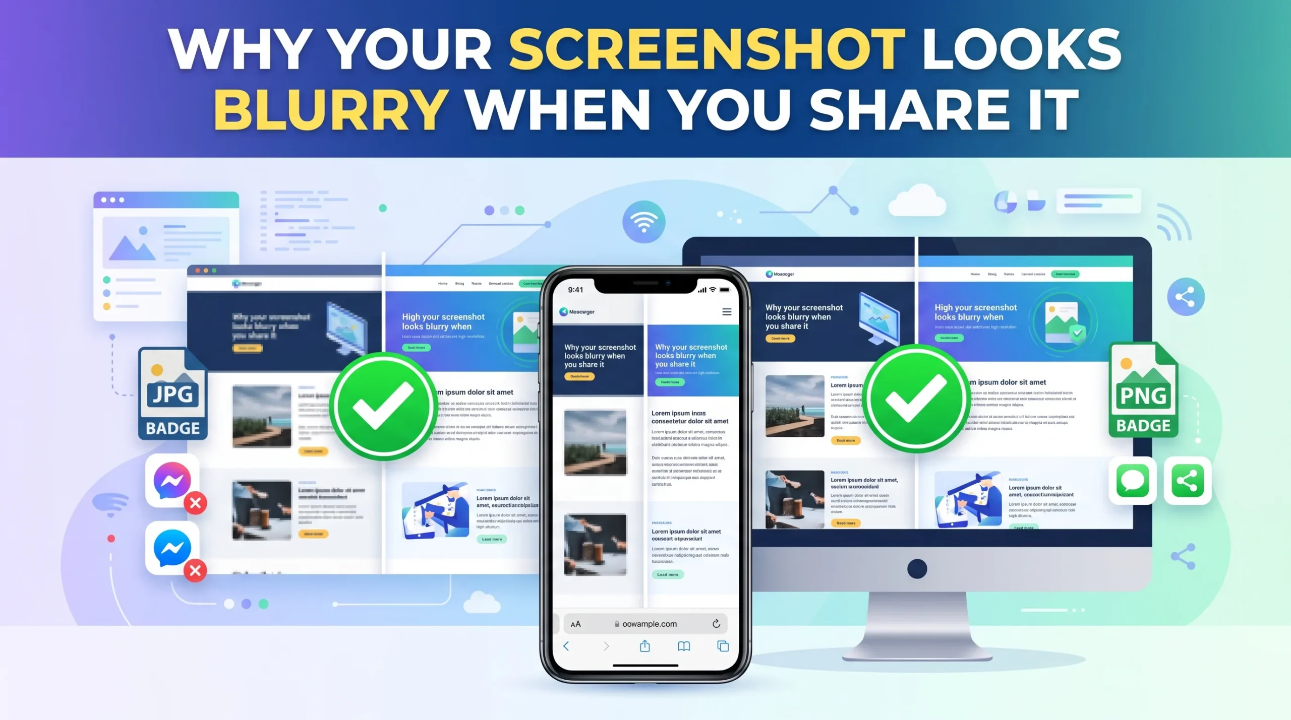 Why Your Screenshot Looks Blurry When You Share It