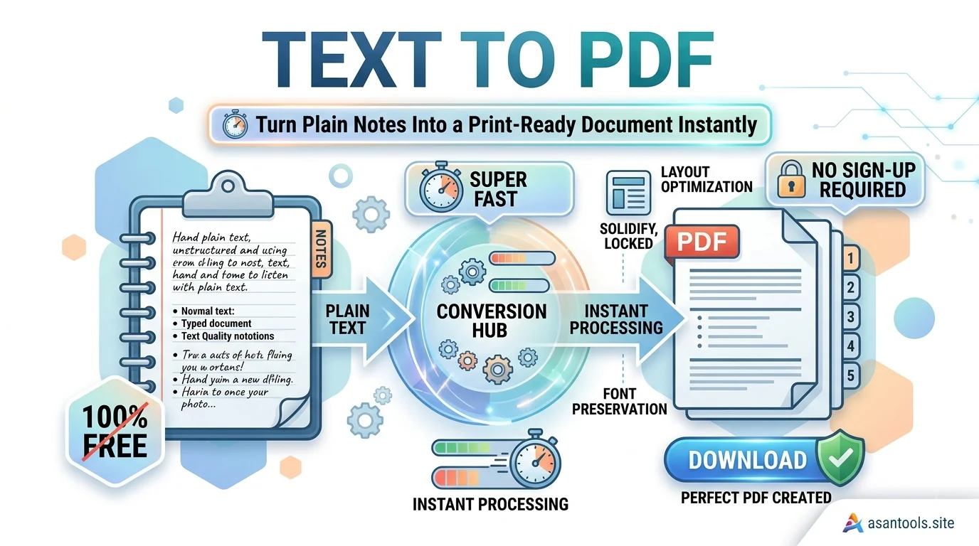 Text to PDF: Turn Plain Notes Into a Print-Ready Document Instantly