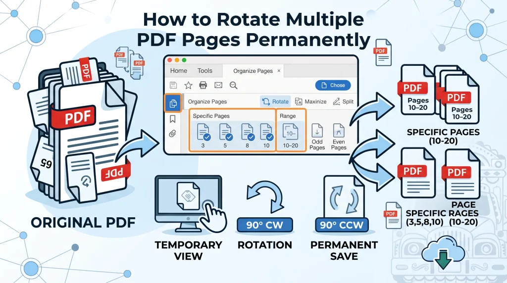 How to Rotate Multiple PDF Pages Permanently